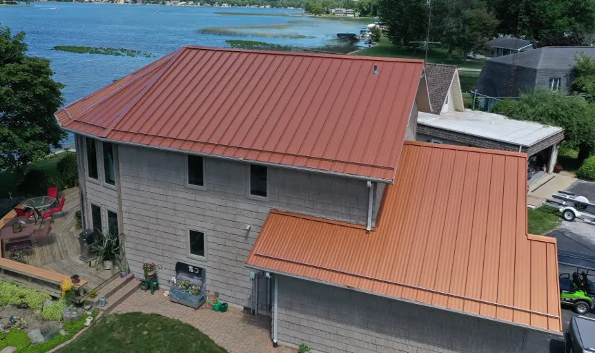 Commercial roof inspection documented in Monrovia