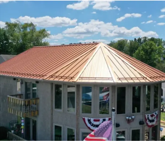 Commercial roof inspection documented in Monrovia